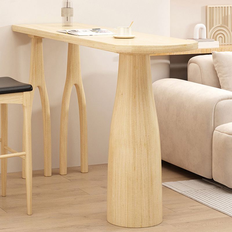 Contemporary Style Wood Bar Table 1/2 Pieces Bar Table Set for Home Use Clearhalo 'Bar Furniture' 'furn' 'furn_home_bar_bar_sets' 'Furniture' 'Home Bars & Bar Sets' 'home_bar_bar_sets' 'Kitchen & Dining Furniture' 1200x1200_73bf2ada-e473-420c-81e0-e8badf156bfe