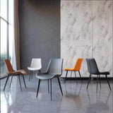 Chaise latéral contemporaine en métal Solide salle à manger chaise pour la brasserie