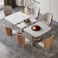 Extendable Sintered Stone Top Dining Set Rectangle 1/4/5/7 Pieces Dining Table with Chairs Clearhalo 'Dining Room Sets' 'Dining Tables & Seating' 'dining_room_set' 'furn' 'furn_dining_room_set' 'Furniture' 'furniture_dining_room_set' 'Kitchen & Dining Furniture' 1200x1200_73c22644-31ff-4153-9b64-e0e03c08fe63