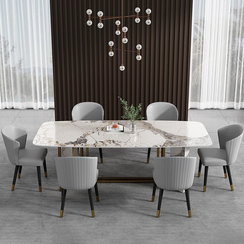 Scandinavian Style 1/2/5/7 Rectangle Dining Room Table Set for Home Clearhalo 'Dining Room Sets' 'Dining Tables & Seating' 'dining_room_set' 'furn' 'furn_dining_room_set' 'Furniture' 'furniture_dining_room_set' 'Kitchen & Dining Furniture' 'kitchen&dining_furn' 'kitchen' 1200x1200_73c3388c-7aec-4a7e-91e8-420fea501aa0