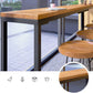 Industrial Rectangle Bar Height Table Solid Wood Bistro Bar Desk for Indoor Clearhalo 'Bar Furniture' 'Bar Tables' 'bar_tables' 'furn' 'furn_bar_tables' 'Furniture' 'Kitchen & Dining Furniture' 1200x1200_73c60bff-7988-422c-a47d-1717bc7ebeb0