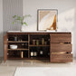 Stone Credenza Modern Style Board con cassetti e armadi