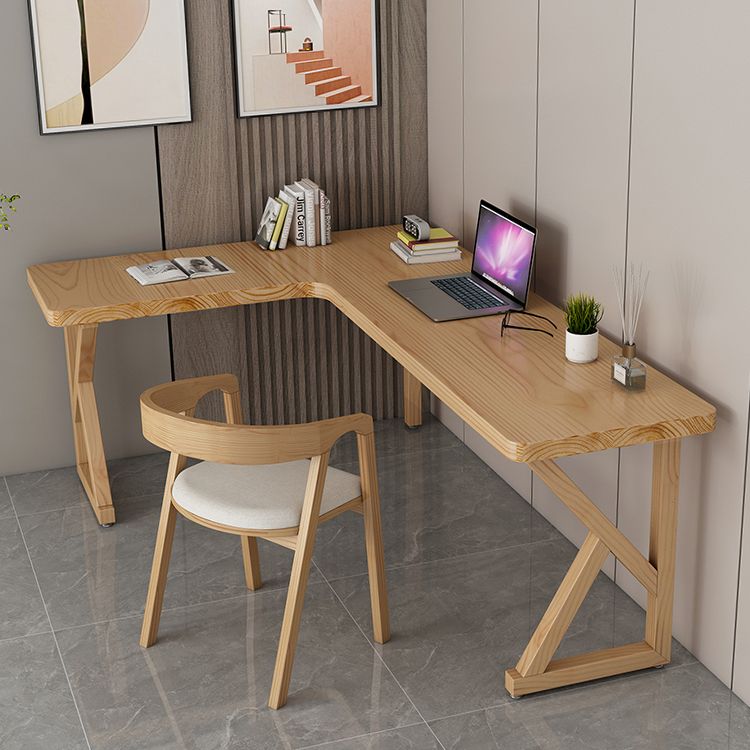 Modern Style Wooden Writing Desk L-Shape Office Table with 3 Legs for Home Clearhalo 'furn' 'furn_office_desk' 'Furniture' 'Office Desks' 'Office Furniture' 'office_desk' 1200x1200_73c7cfa2-aa0e-422b-9d8c-e79e6aa7413e