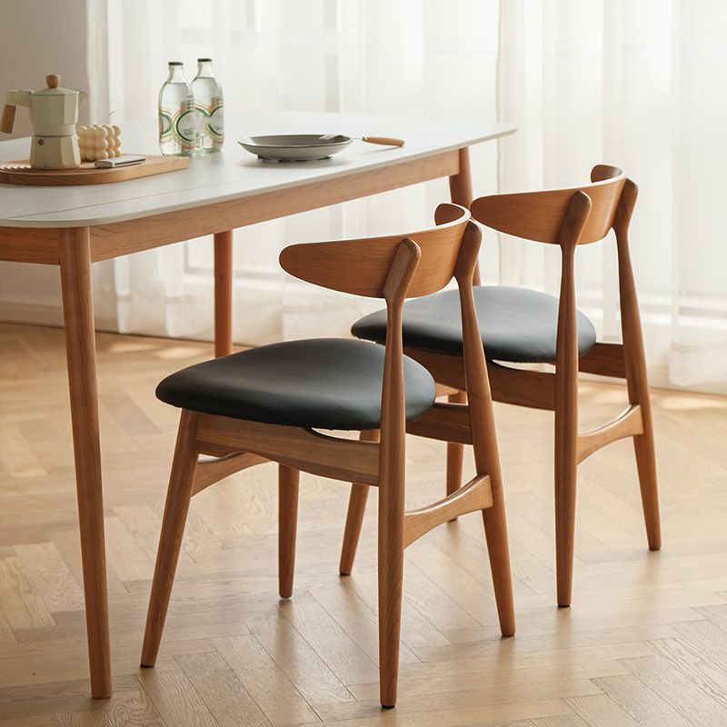 Contemporary Kitchen Solid Wood Side Chair Open Back Dining Side Chair Clearhalo 'Dining Chairs' 'Dining Tables & Seating' 'dining_chair' 'furn' 'furn_dining_chair' 'Furniture' 'furniture_dining_chair' 'Kitchen & Dining Furniture' 1200x1200_73ca81f5-aff0-4439-83c9-549e7c1a5094
