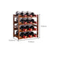 Modern Tabletop Wine Bottle Rack Solid Wood Wine Bottle Rack for Home