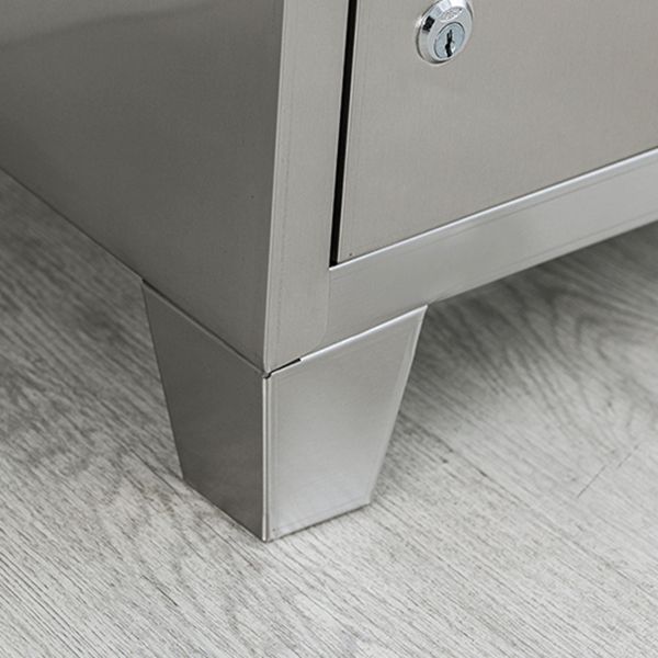 35,5 "L x 16,5" W x 71 "H Armoire de rangement de porte à charnière avec portes en métal avec portes métalliques