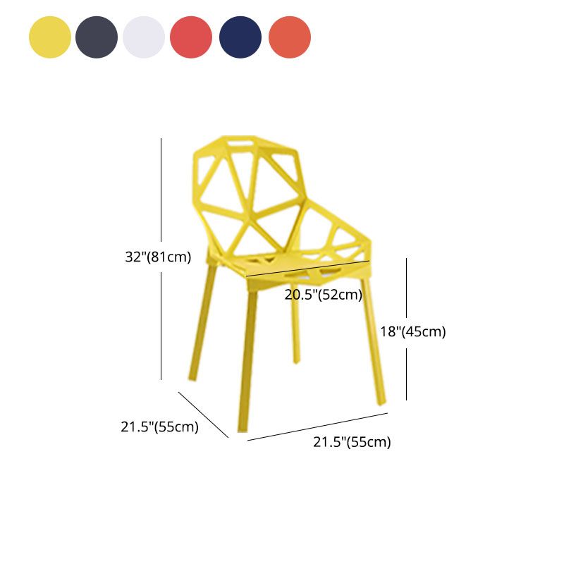 Plastic Contemporary Dinette Chairs Kitchen Dining Arm Side Chair Clearhalo ' kitchen&dining_furn' 'Dining Chairs' 'Dining Tables & Seating' 'dining_chair' 'furn' 'furn_dining_chair' 'Furniture' 'furniture_dining_chair' 'Kitchen & Dining Furniture' 'kitchen' 1200x1200_73cb7714-f052-4e56-ab7c-7dbf613c200a