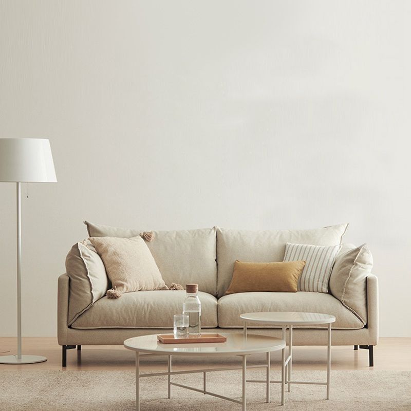 Contemporary Fabric Square Arm Loveseat Standard Loose Back Setee Clearhalo 'furn' 'furn_sofas' 'Furniture' 'furniture_sofas' 'kitchen' 'kitchen_sofas' 'Living Room Furniture' 'Sofa' 'sofas' 1200x1200_73cbc0f7-7615-4d25-9ce8-62059afb793b