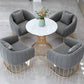 Luxury Style Sintered Stone Dining Table Single Pedestal Base Round Table for Home Clearhalo ' dining_table' 'Dining Tables & Seating' 'Dining Tables' 'furn' 'furn_dining_table' 'Furniture' 'furniture_dining_table' 'Kitchen & Dining Furniture' 'kitchen&dining_furn' 'kitchen' 'kitchen_dining_table' 1200x1200_73cc6364-b6f5-4be8-bab6-445be3c43444