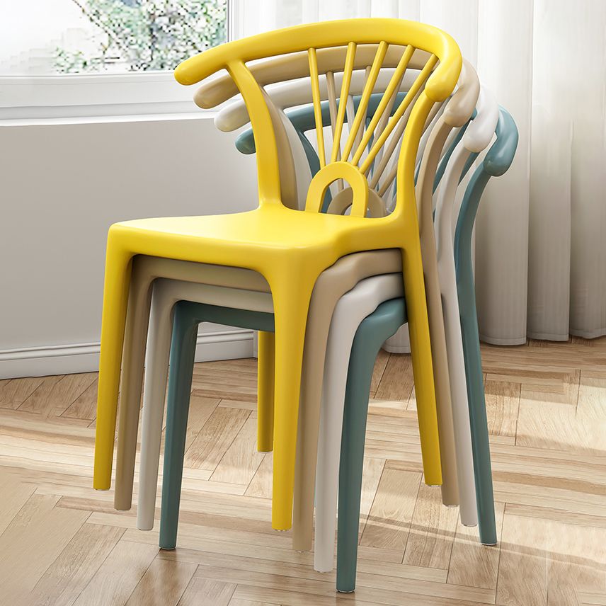 Modern Indoor-Outdoor Plastic Chair Patio Armless Wishbone Single Chair Clearhalo ' kitchen&dining_furn' 'Dining Chairs' 'Dining Tables & Seating' 'dining_chair' 'furn' 'furn_dining_chair' 'Furniture' 'furniture_dining_chair' 'Kitchen & Dining Furniture' 'kitchen' 1200x1200_73cf5796-f509-4a3c-9f4c-34c81db07cca