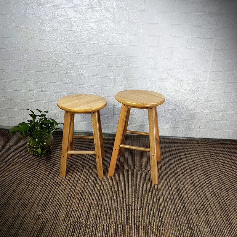 Modern Armless Backless Counter Stool Wood Household Bar Stool with Wooden Seat Clearhalo 'Bar Furniture' 'Bar Stools' 'bar_stools' 'furn' 'furn_bar_stools' 'furniture_bar_stools' 'Kitchen & Dining Furniture' 'kitchen&dining_furn' 'kitchen' 'kitchen_furn' Furniture' 1200x1200_73d0d735-937e-4119-b285-93d52c633804