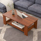 Contemporary Wooden with Storage Shelf Rectangular Single Coffee Table Clearhalo 'Coffee & Accent Tables' 'Coffee Tables' 'coffee_tables' 'furn' 'furn_coffee_tables' 'Furniture' 'Living Room Furniture' 1200x1200_73d164b0-628c-49be-b4c8-1017f0e4cc6d