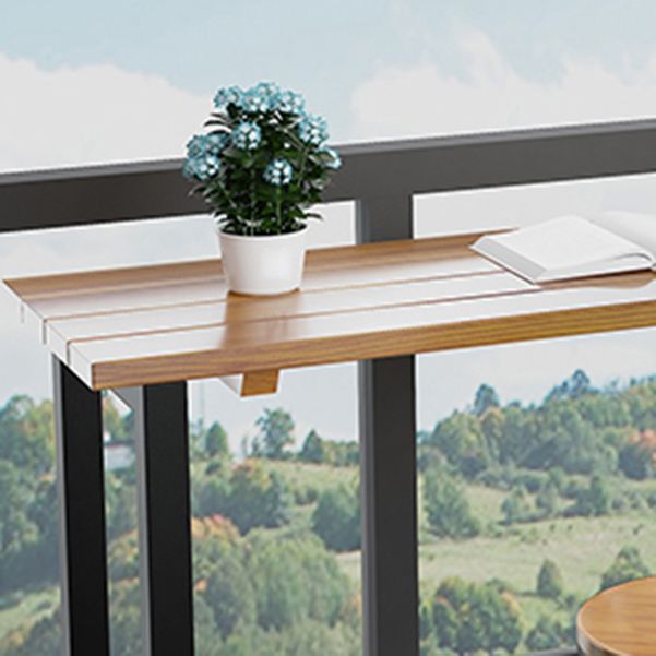 Industrial Bar Dining Table Solid Wood Bar Dining Table with Trestle Base Clearhalo 'Bar Furniture' 'Bar Tables' 'bar_tables' 'furn' 'furn_bar_tables' 'Furniture' 'furniture_bar_tables' 'Kitchen & Dining Furniture' 1200x1200_73d2f3d4-4d14-4c6a-a609-a15f92597594