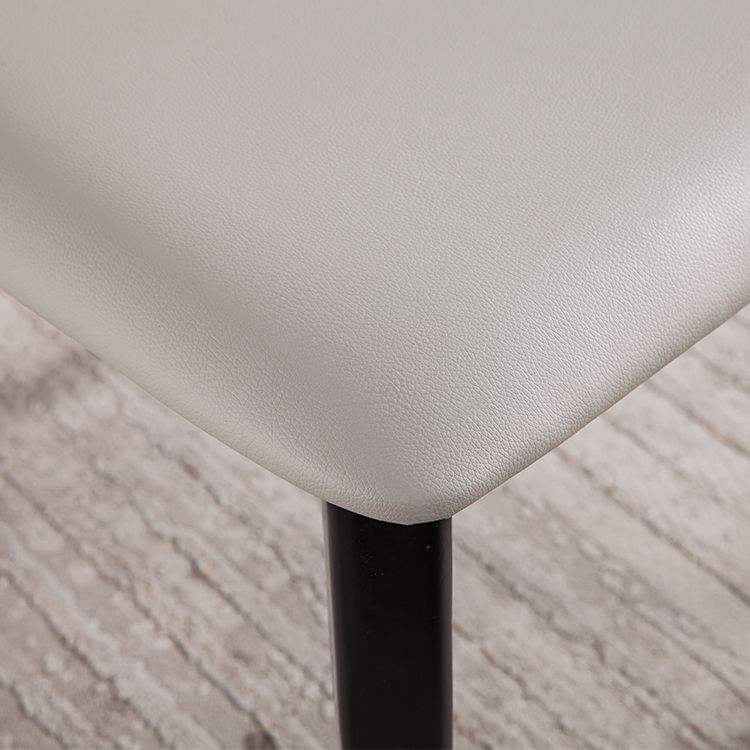 Chaises de salle à manger en bois massif chaise sans bras moderne en cuir moderne