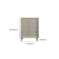 Glam Champagne Color Storage Chest with Soft-Close Drawers for Home