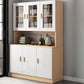 Server a buffet da 71,6 "moderni in legno ingegnerizzato con porte di vetro