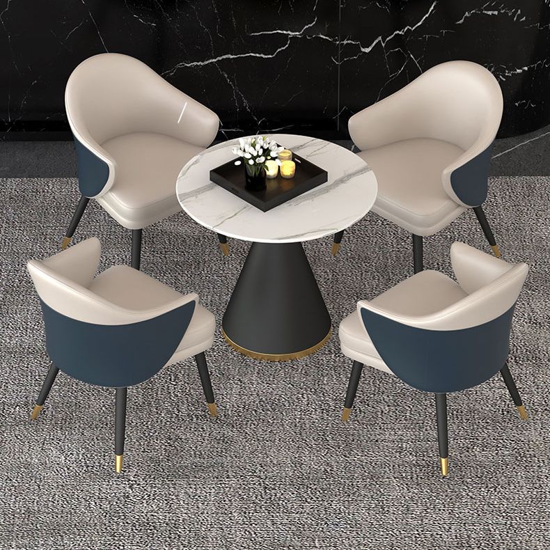 Contemporary Design 1/4/5 Pieces Dining Set Round Dining Room Table Set Clearhalo 'Dining Room Sets' 'Dining Tables & Seating' 'dining_room_set' 'furn' 'furn_dining_room_set' 'Furniture' 'furniture_dining_room_set' 'Kitchen & Dining Furniture' 'kitchen&dining_furn' 'kitchen' 1200x1200_73d85bb2-012c-4dad-bf2a-df6b5a8e3433