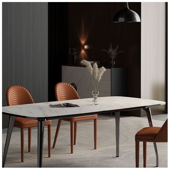 Modern Leather Curved Sloped Armless Chair Matte Finish Parsons Chair Clearhalo ' kitchen&dining_furn' 'Dining Chairs' 'Dining Tables & Seating' 'dining_chair' 'furn' 'furn_dining_chair' 'Furniture' 'furniture_dining_chair' 'Kitchen & Dining Furniture' 'kitchen' 1200x1200_73d96656-21ba-4d66-8a86-2c6df0178b3a