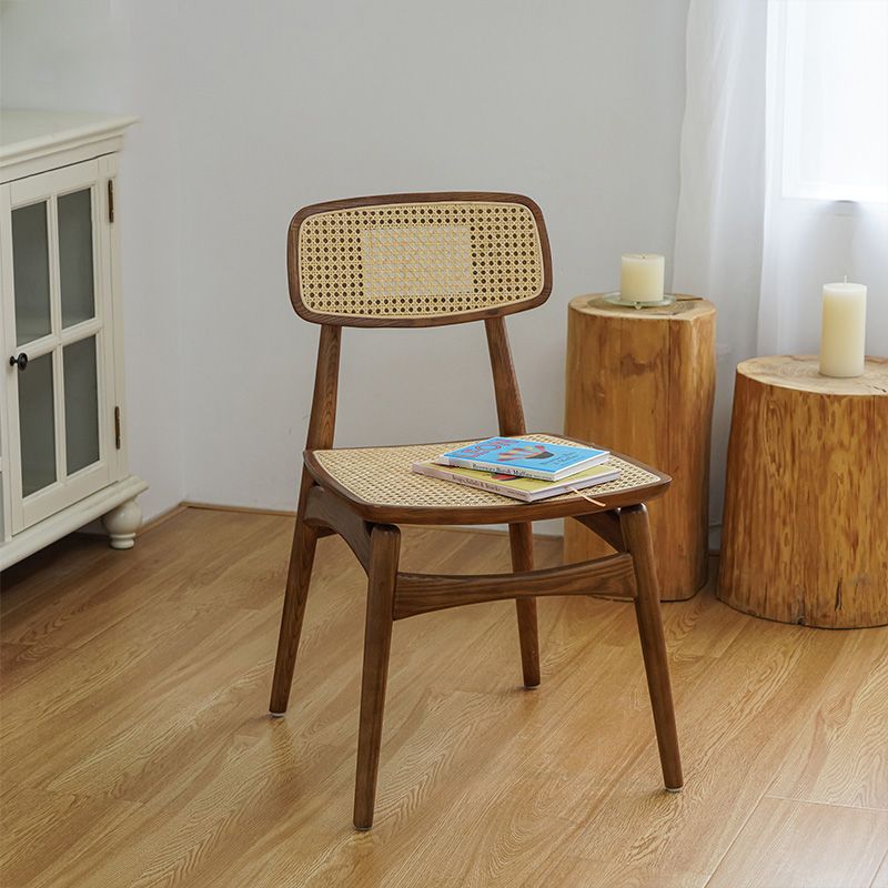 Traditional Wood Dining Armless Chair Wicker Dining Chair for Restaurant Use Clearhalo ' kitchen&dining_furn' 'Dining Chairs' 'Dining Tables & Seating' 'dining_chair' 'furn' 'furn_dining_chair' 'Furniture' 'furniture_dining_chair' 'Kitchen & Dining Furniture' 'kitchen' 1200x1200_73dbdee3-ed45-4405-a7f5-7d0f5e7e7c93