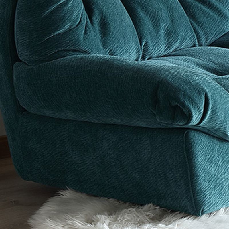 Moderne High Back Armloze stoel, stoffen gestoffeerde Biscuit Accent Chair