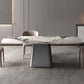 Traditional Rectangle Luxury Dining Table White Sintered Stone Table with Metal Pedestal Base Clearhalo ' dining_table' 'Dining Tables & Seating' 'Dining Tables' 'furn' 'furn_dining_table' 'Furniture' 'furniture_dining_table' 'Kitchen & Dining Furniture' 'kitchen&dining_furn' 'kitchen' 'kitchen_dining_table' 1200x1200_73e16c99-0ae7-4f15-85f0-5390e3f288cd