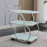 31.50" High Rolling Contemporary Prep Table Stone Prep Table for Kitchen