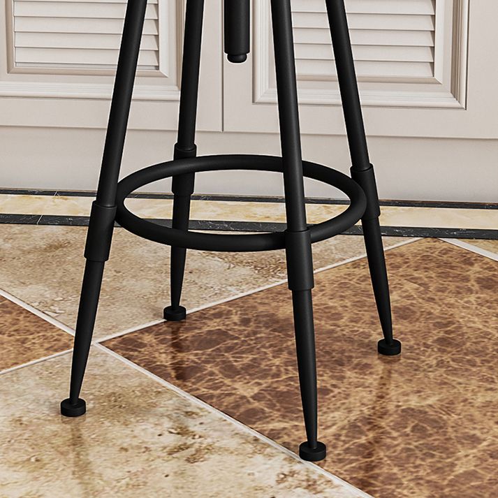 Industrial Armless Liftable Counter Stool Iron Restaurant Bar Stool with Pedal Clearhalo 'Bar Furniture' 'Bar Stools' 'bar_stools' 'furn' 'furn_bar_stools' 'furniture_bar_stools' 'Kitchen & Dining Furniture' 'kitchen&dining_furn' 'kitchen' 'kitchen_furn' Furniture' 1200x1200_73e3ab4b-c72e-470d-bf8d-849eba970151