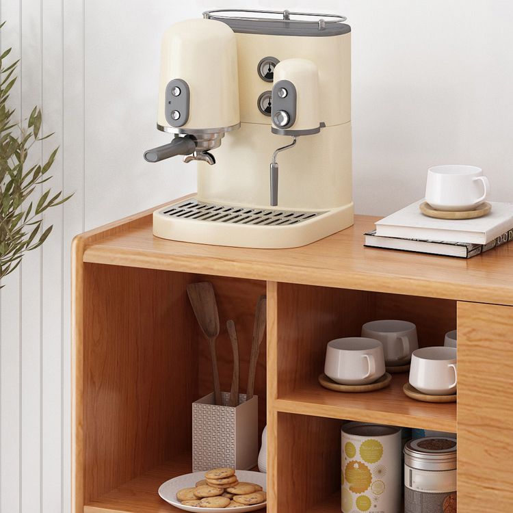 Sala da pranzo moderna server buffet da 45.5 "l porte scorrevoli in legno massiccio armadio