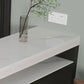 Industrial Counter Height Set 1/2/3 Pcs Stone and Leather Bar Table with Backless Stools