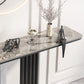 Contemporary Slate Sofa Table Scratch Resistant Stain Resistant Console Table Clearhalo 'Console Tables' 'console_tables' 'Entry & Mudroom Furniture' 'furn' 'furn_console_tables' 'Furniture' 1200x1200_73e52a55-9bb7-44f5-9d34-263f2a030bce