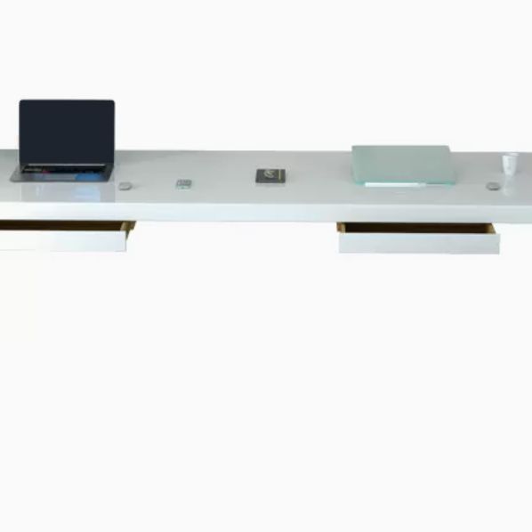 グラムソリッドウッドオフィスデスクオフィス用の長方形のライティングデスク