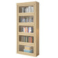 Contemporary Standard Bookshelf Wood Engineered Bookcase with Doors