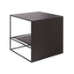Frame 2 Nesting Square Coffee Table Set Black Iron Cocktail Table with Storage Shelf Clearhalo 'Coffee & Accent Tables' 'Coffee Tables' 'coffee_tables' 'furn' 'furn_coffee_tables' 'Furniture' 'Living Room Furniture' 1200x1200_73e7448c-45be-4e4d-8793-97e93eeecafa