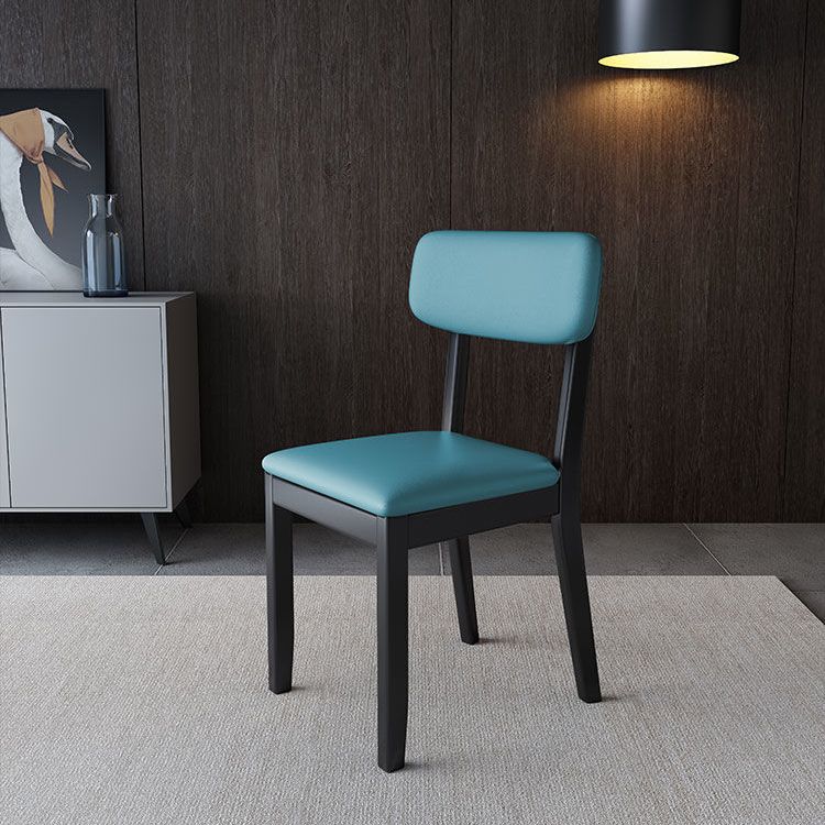 Glam Wood Chair Open Back Dining Side Chair for Dining Room with Upholstered Clearhalo 'Dining Chairs' 'Dining Tables & Seating' 'dining_chair' 'furn' 'furn_dining_chair' 'Furniture' 'furniture_dining_chair' 'Kitchen & Dining Furniture' 1200x1200_73e75b4e-0225-4029-9e30-4e5ffaa53b98