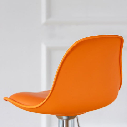 Wohnzimmer nordisch hebensfähiger Barhocker Leder Barhocker mit silbernen Basis