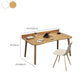 Contemporary Office Desk Parsons Writing Desk with Wooden Legs Clearhalo 'furn' 'furn_office_desk' 'Furniture' 'Office Desks' 'Office Furniture' 'office_desk' 1200x1200_73e8d9f9-2bb6-4162-b84e-a4f68144665c