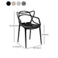 Scandinavian Design Open Back Arm Dining Chairs Plastic Side Chair Clearhalo 'Dining Chairs' 'Dining Tables & Seating' 'dining_chair' 'furn' 'furn_dining_chair' 'Furniture' 'furniture_dining_chair' 'Kitchen & Dining Furniture' 1200x1200_73e9b2d0-e527-4abd-a17e-48f73ca3f79a