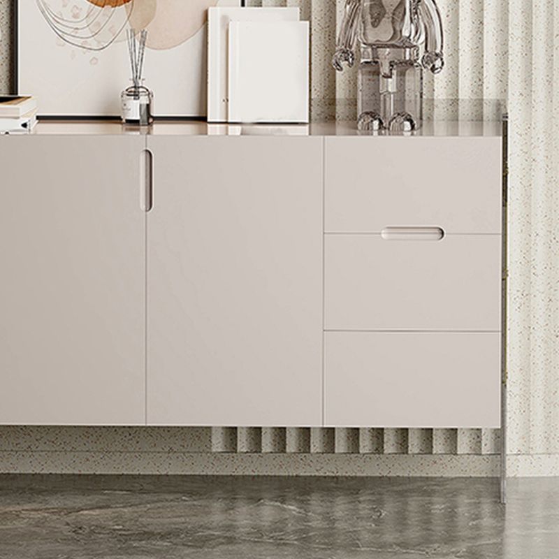 Contemporary Wood Buffet Sideboard Cabinets with Acrylic Frame Sideboard Clearhalo 'buffet_sideboard' 'Buffets & Sideboards' 'furn' 'furn_buffet_sideboard' 'Furniture' 'Kitchen & Dining Furniture' 1200x1200_73eb7203-75d5-4f30-84e6-1ed9208c9338