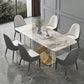Modern Sintered Stone Rectangle Dining Room Table with Microfiber Leather Chairs for Home Clearhalo 'Dining Room Sets' 'Dining Tables & Seating' 'dining_room_set' 'furn' 'furn_dining_room_set' 'Furniture' 'furniture_dining_room_set' 'Kitchen & Dining Furniture' 'kitchen&dining_furn' 'kitchen' 1200x1200_73eee2ca-d7d4-42ec-8a2c-ba5e5e5eea34