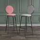 Nordic Low Back Bar Stool Round Counter Bar Stool with Metal Legs Clearhalo 'Bar Furniture' 'Bar Stools' 'bar_stools' 'furn' 'furn_bar_stools' 'Furniture' 'furniture_bar_stools' 'Kitchen & Dining Furniture' 1200x1200_73f0d034-4236-48a6-85fc-6132f253e98c
