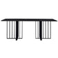 Industrial Style Sintered Stone Table Metallic Double Pedestal Base Rectangle Table Clearhalo ' dining_table' 'Dining Tables & Seating' 'Dining Tables' 'furn' 'furn_dining_table' 'Furniture' 'furniture_dining_table' 'Kitchen & Dining Furniture' 'kitchen&dining_furn' 'kitchen' 'kitchen_dining_table' 1200x1200_73f0e688-d40d-45a3-9dc3-0b8678862f9a
