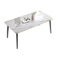 Modern Stone Rectangle Dining Table 4 Metal Legs for Dining Room Clearhalo 'Dining Tables & Seating' 'Dining Tables' 'dining_table' 'furn' 'furn_dining_table' 'Furniture' 'Kitchen & Dining Furniture' 1200x1200_73f13ec5-3422-48b0-a096-635107fd1e04