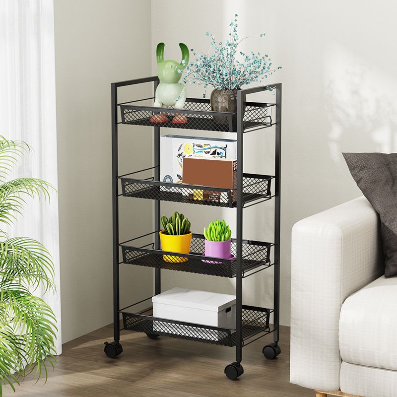 Modern Etagere Bookshelf Open Back Bookcase for Home With Shelves