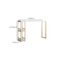 Glam Bar-height Table Solid Wood Top Bistro Pub Table with 2 Shelves Clearhalo 'Bar Furniture' 'Bar Tables' 'bar_tables' 'furn' 'furn_bar_tables' 'Furniture' 'Kitchen & Dining Furniture' 1200x1200_73f30488-eca1-4593-9f00-ddcaa201b9c7