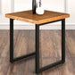 Industrial Square Dining Table Pine Solid Wood Table with Double Pedestal Clearhalo ' dining_table' 'Dining Tables & Seating' 'Dining Tables' 'furn' 'furn_dining_table' 'Furniture' 'furniture_dining_table' 'Kitchen & Dining Furniture' 'kitchen&dining_furn' 'kitchen' 'kitchen_dining_table' 1200x1200_73f319d3-af3a-4563-89dd-07ece0bc39fb