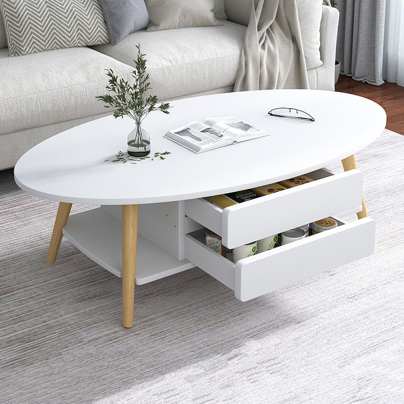 Modern Coffee Table Wooden 3 Legs Cocktail Table with Drawer Clearhalo 'Coffee & Accent Tables' 'Coffee Tables' 'coffee_tables' 'furn' 'furn_coffee_tables' 'Furniture' 'furniture_coffee_tables' 'Living Room Furniture' 1200x1200_73f372a5-093a-4d6b-b29f-322d70ed617a