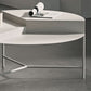 Table basse à cadre en métal Table de cocktail ronde moderne du milieu du siècle