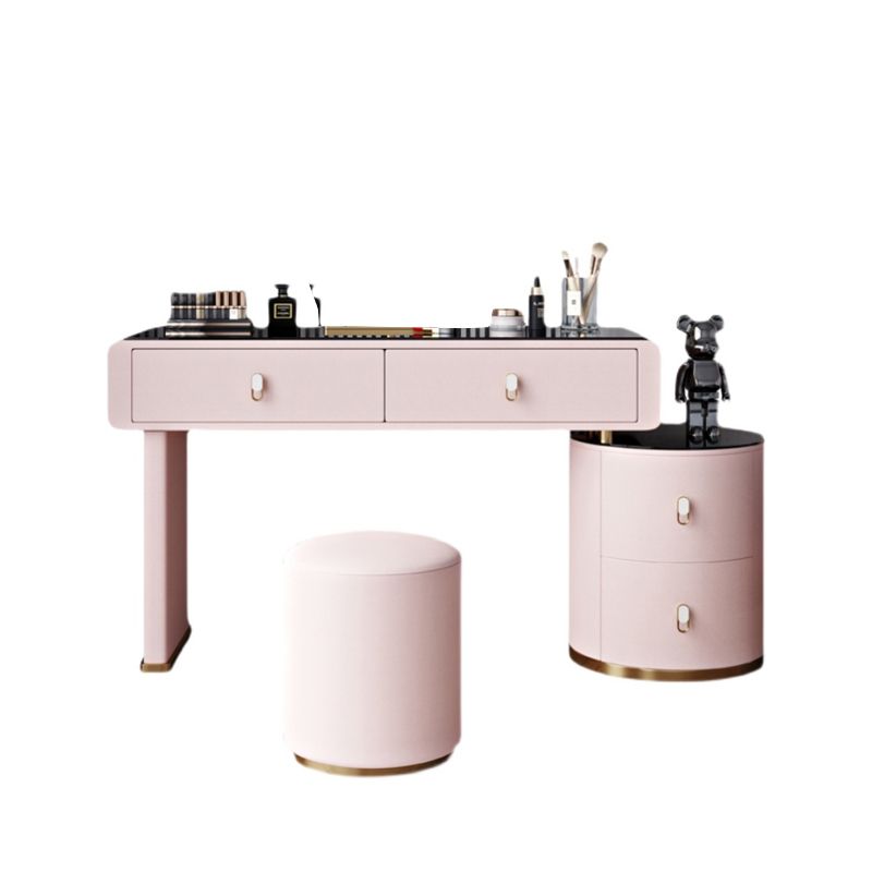 Light Glass Top Makeup Vanity Desk Storage Box Makeup Vanity Set Clearhalo 'Bedroom Furniture' 'furn' 'furn_makeup_vanities' 'Furniture' 'Makeup Vanities' 'makeup_vanities' 1200x1200_73f51d3c-8ea5-4eb8-82cf-d686bded075f