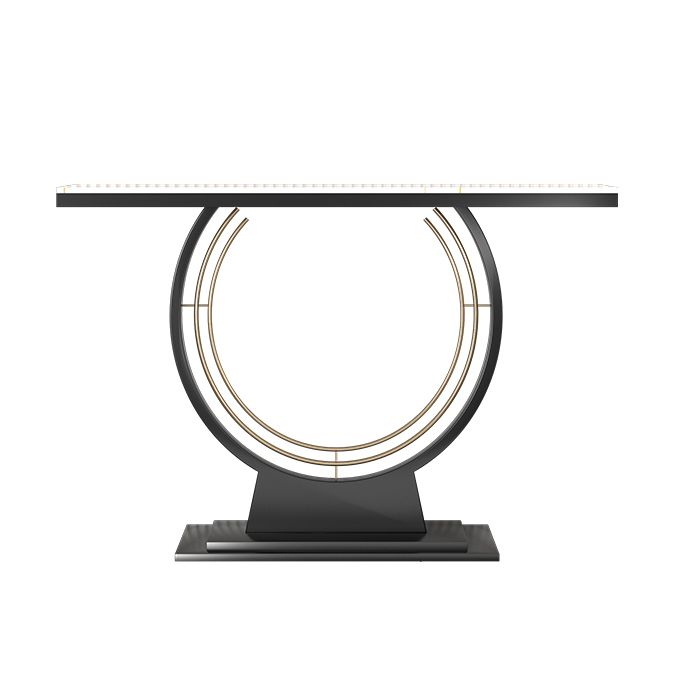 Tavolo da divano di divano console in pietra contemporanea tavolo da rettangolo per sala