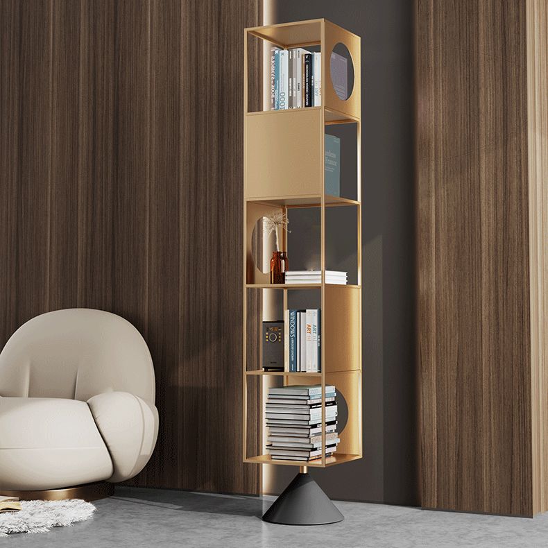 ホームオフィス用の棚付きのモダンな標準書籍棚の金属オープンシェルフ本棚